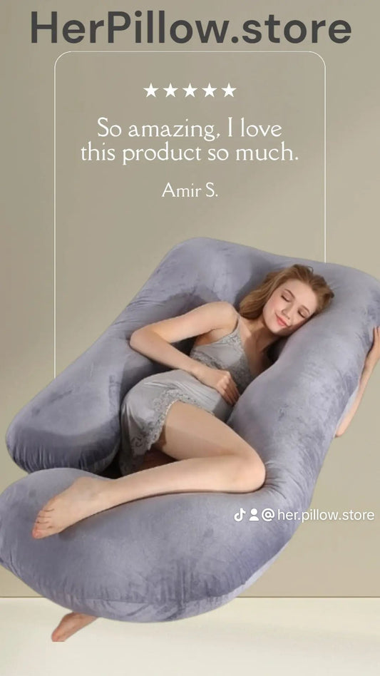HerPillow Ultimate 5-in-1 Pregnancy Body Pillow