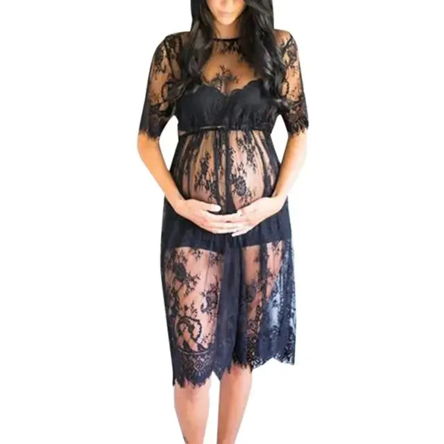 HerPillow Lace Maternity Dress for Pregnancy Photography Props HerPillow.store