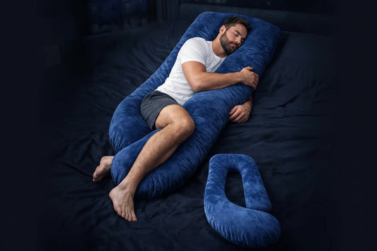 HerPillow Men’s Oversized Body Pillow – Full-Body Sleeping Pillow for Comfort & Support