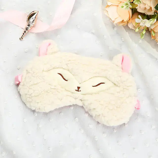 HerPillow Cute Plush Sleeping Sheep Eye Mask for Relaxation HerPillow.store