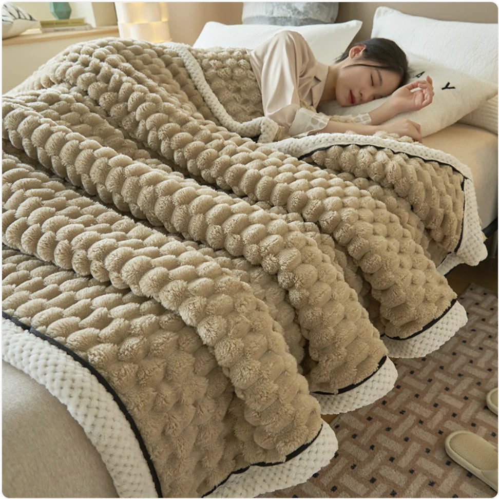 HerPillow Co. Winter Coral Flannel Thermal Blanket