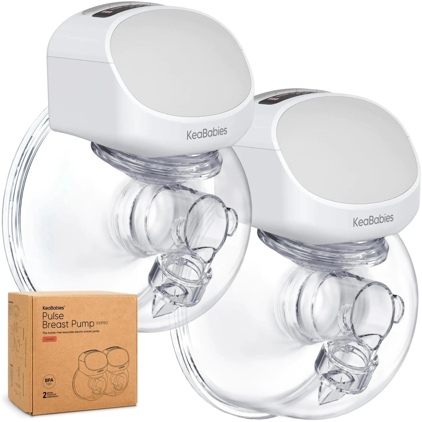 HerPillow Breast Pump Hands Free Wireless Breast Pump Wearable - Double Electric Breast Pumps Portable On The Go Automatic Baby Breastfeeding Milk Pump Machine 24mm Flange Pulse S10 Pro (Zen) HerPillow.store