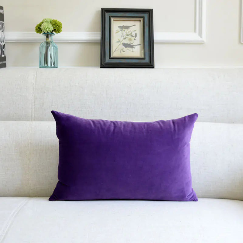 HerPillow Co. Velvet Throw Pillow for Sofa Decor