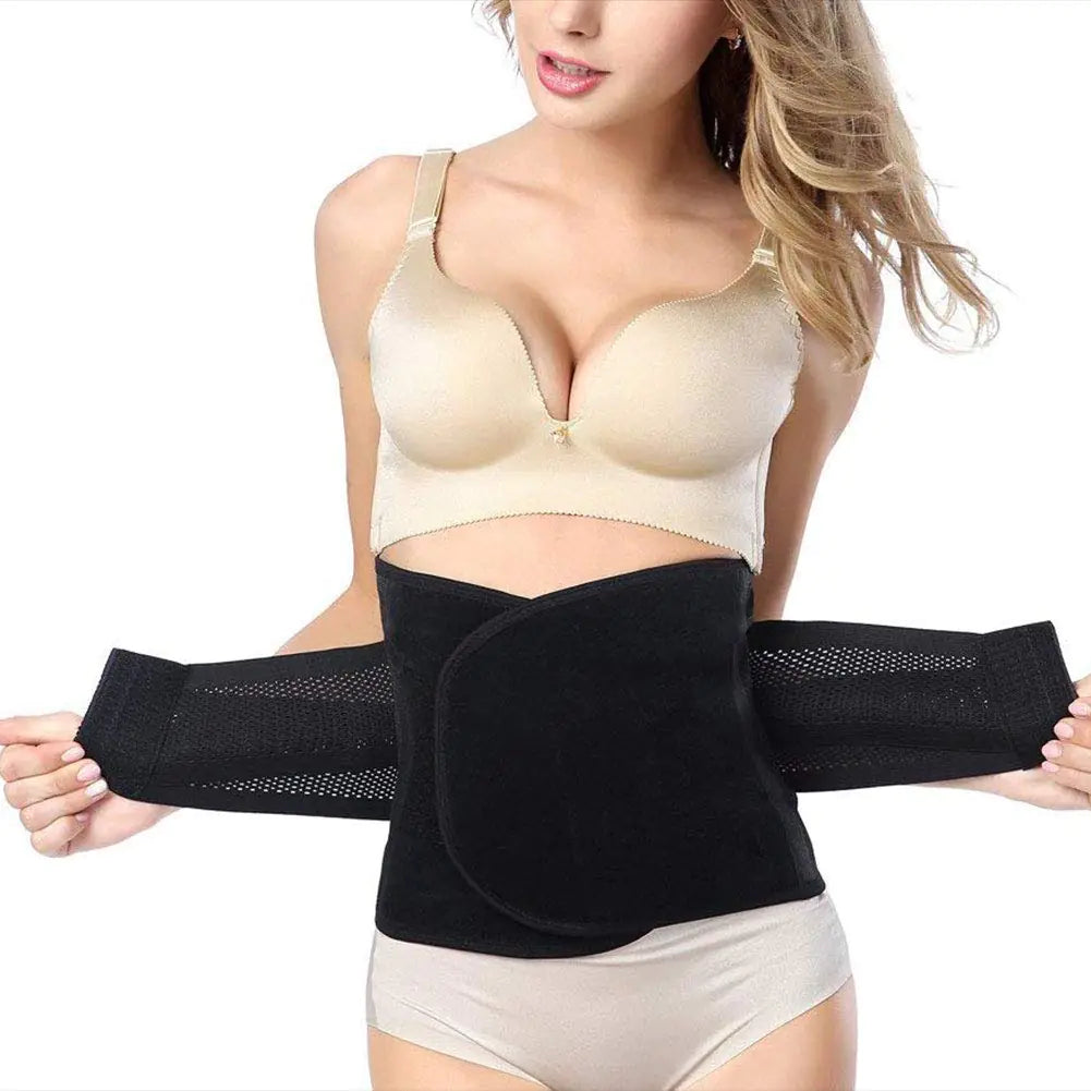 HerPillow Postpartum Belly band Postpartum Recovery Surgery Support Belly Wrap for C-Section Hernia and Tummy Tuck Abdominal Compression Binder - HerPillow.store