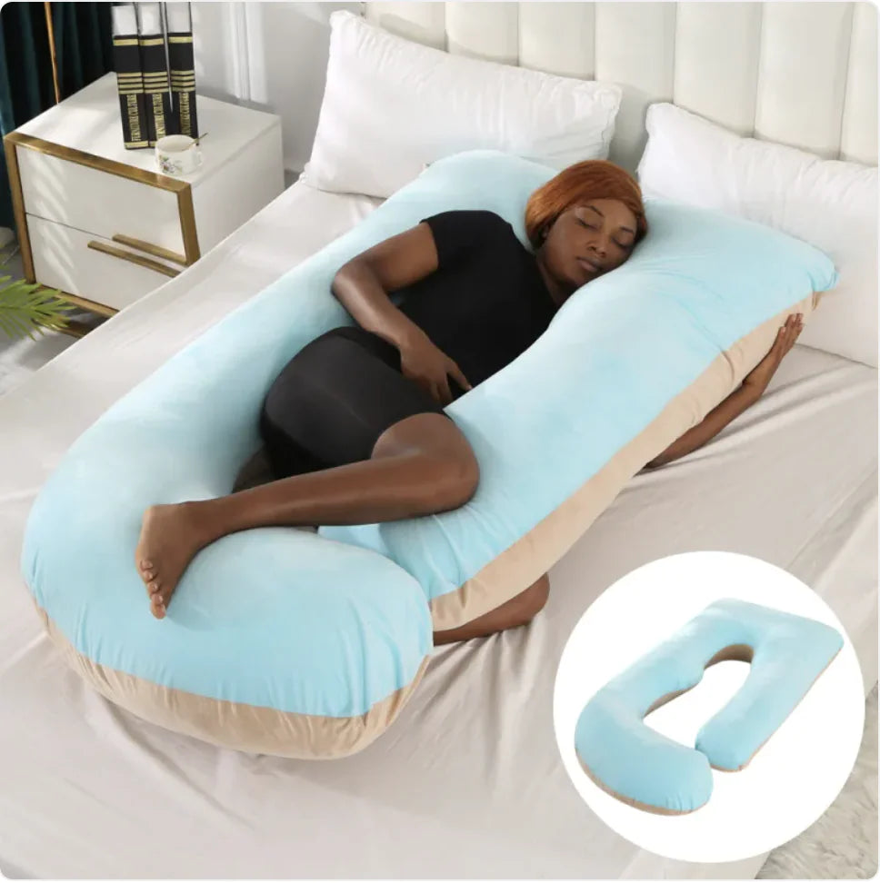 Pregnancy Waist Support Pillow for Side Sleeping | Maternity Belly Relief Cushion