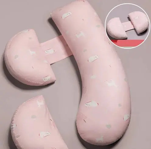 Orthopedic pregnancy pillow designed to reduce pressure on hips and lower back