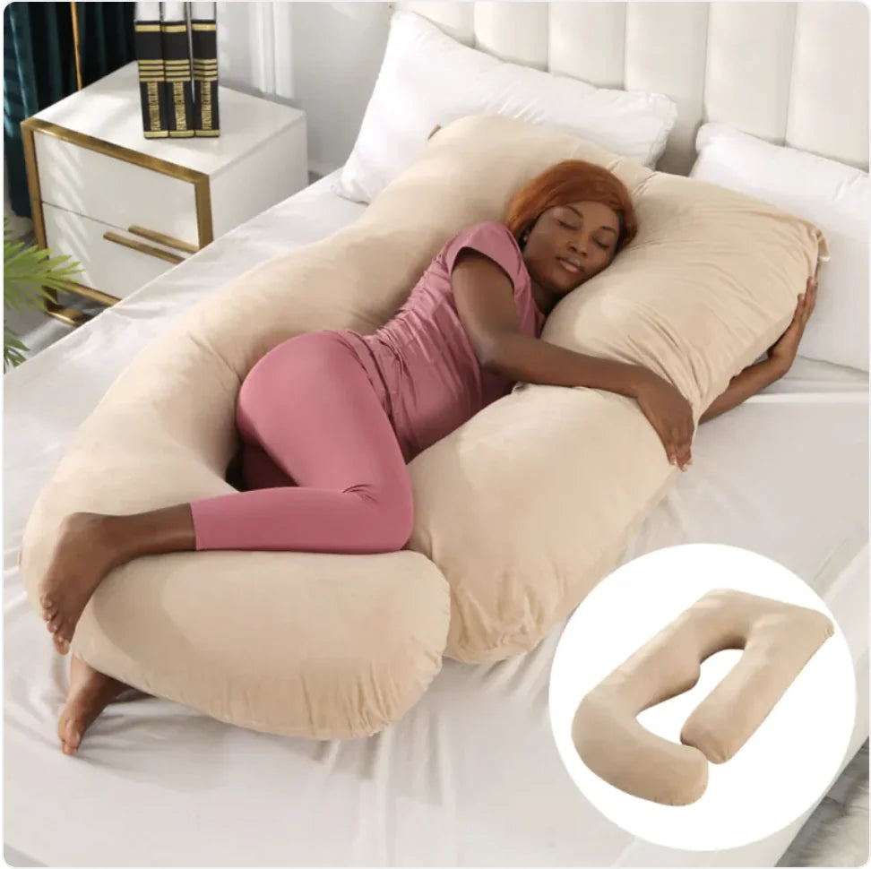 Pregnancy Waist Support Pillow for Side Sleeping | Maternity Belly Relief Cushion