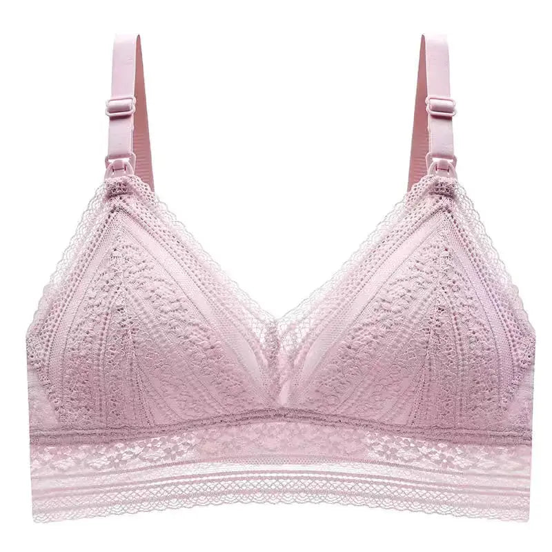 Sexy Lace Nursing Bra for Pregnant Women (Wireless) HerPillow.store
