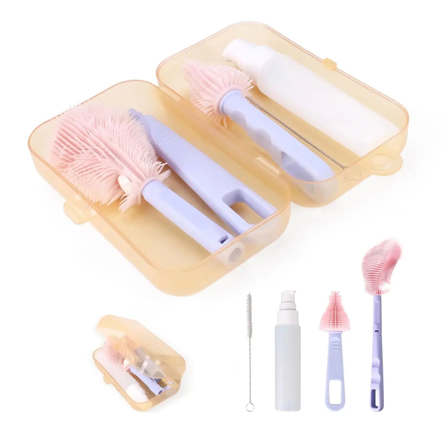 HerPillow Breast Pump Cleaning Brush 4 in 1 Breast Pump Cleaning Kit HerPillow.store