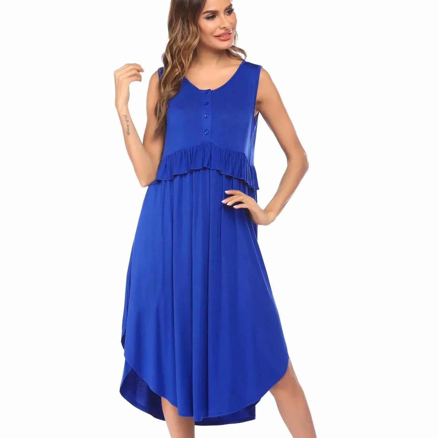 Casual Rayon Modal Nightdress for Pregnant Women HerPillow.store