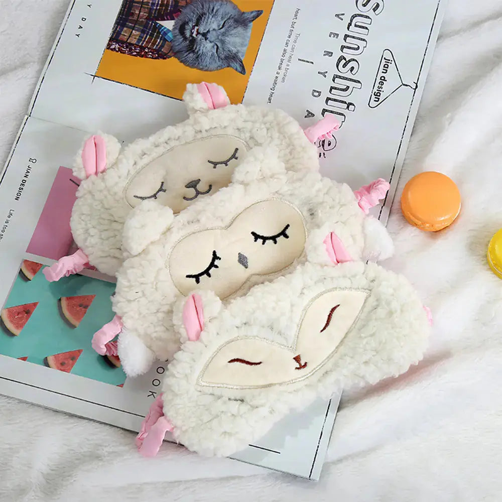 HerPillow Cute Plush Sleeping Sheep Eye Mask for Relaxation HerPillow.store