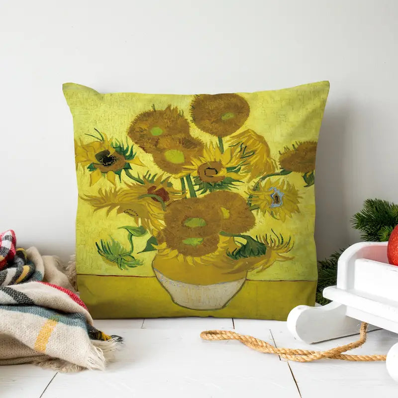 Retro Vintage Oil Painting Pillow Case