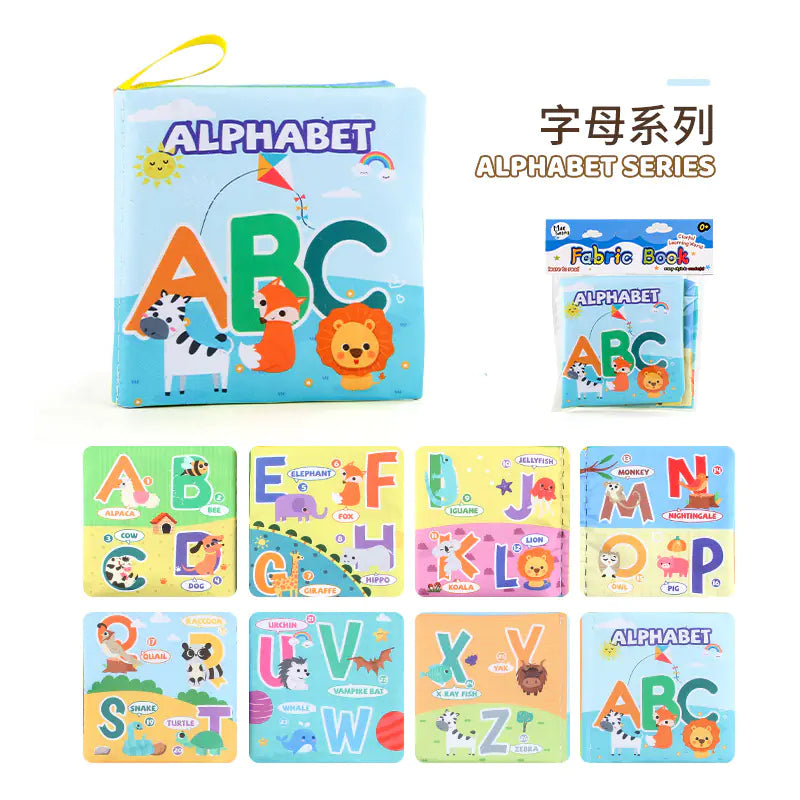 HerPillow 3D Fabric Baby Book - Early Education Toy with Animals