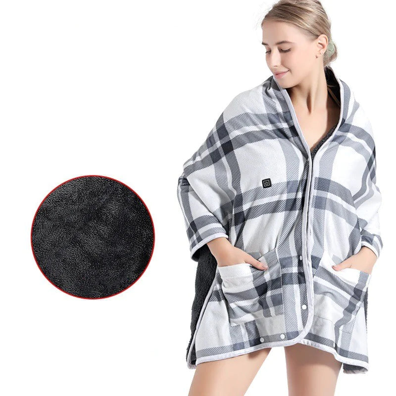 HerPillow Co. Heated Throw Blanket