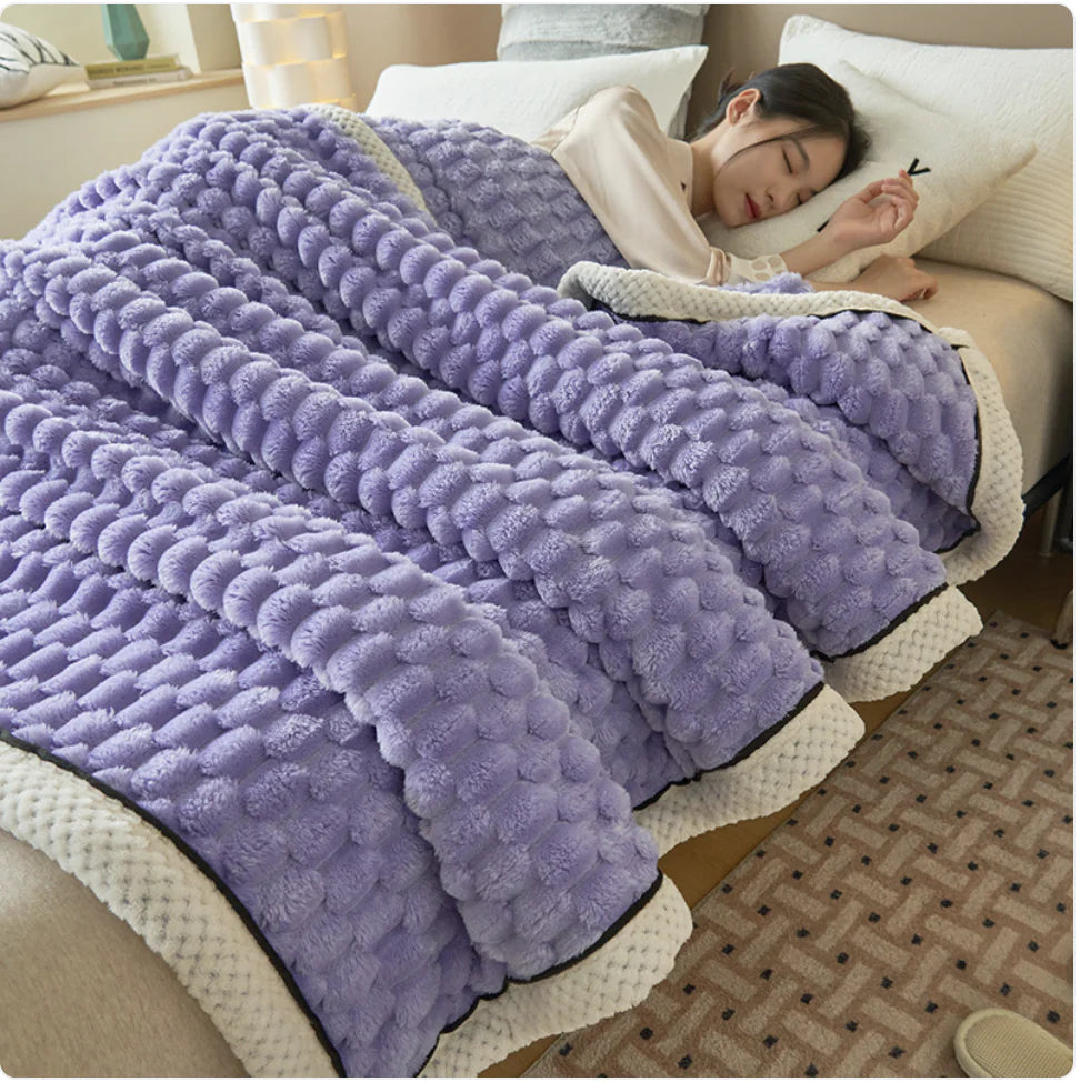 HerPillow Co. Winter Coral Flannel Thermal Blanket