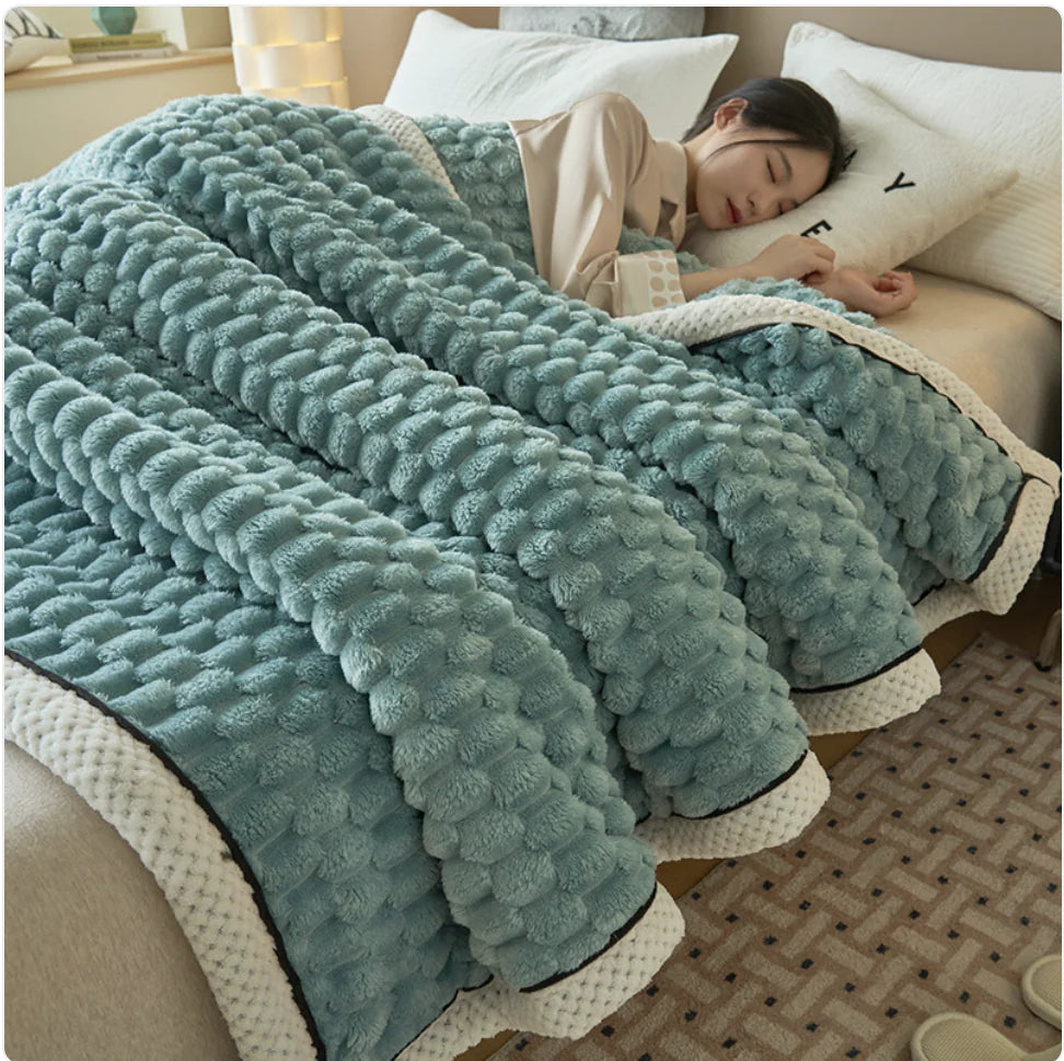HerPillow Co. Winter Coral Flannel Thermal Blanket