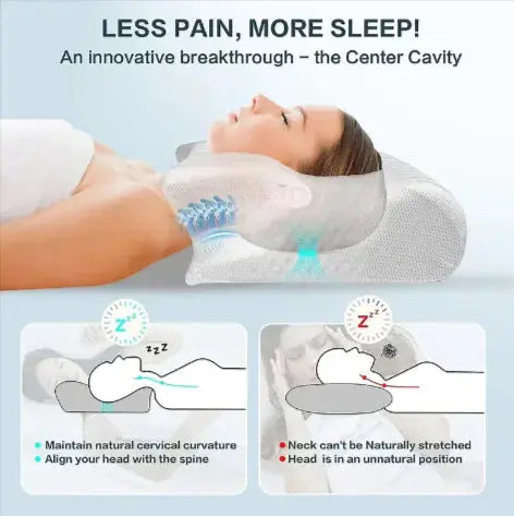 HerPillow Memory Foam Neck Support Pillow HerPillow.store