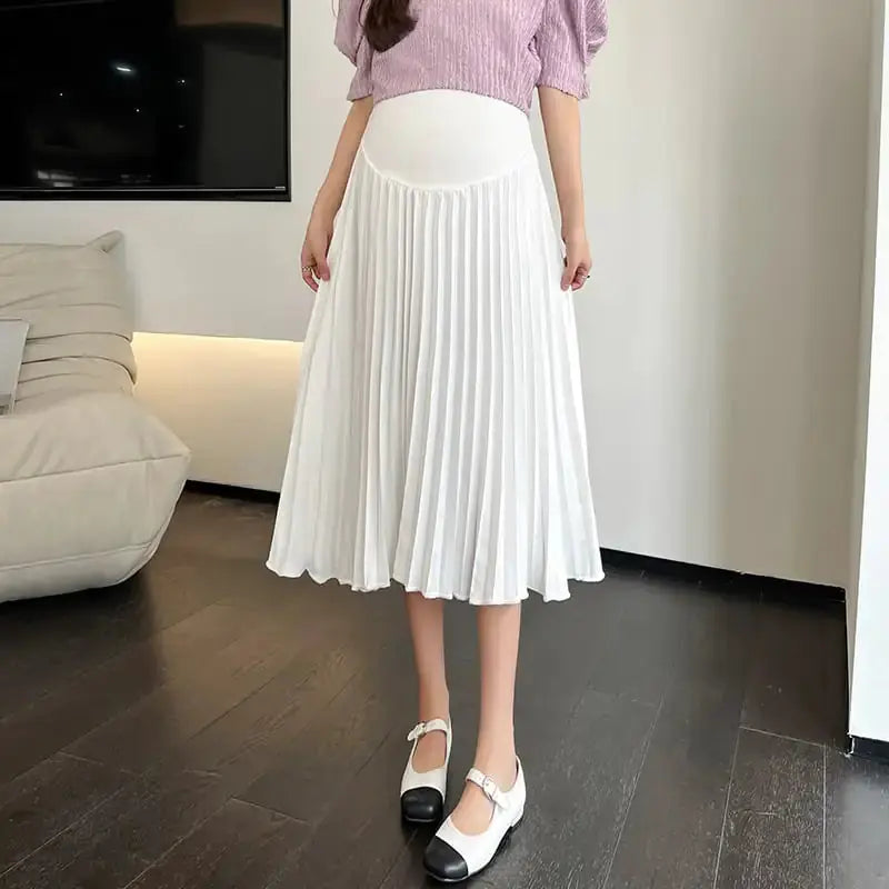 HerPillow Summer Thin Pleated Skirt for Pregnant Women HerPillow.store