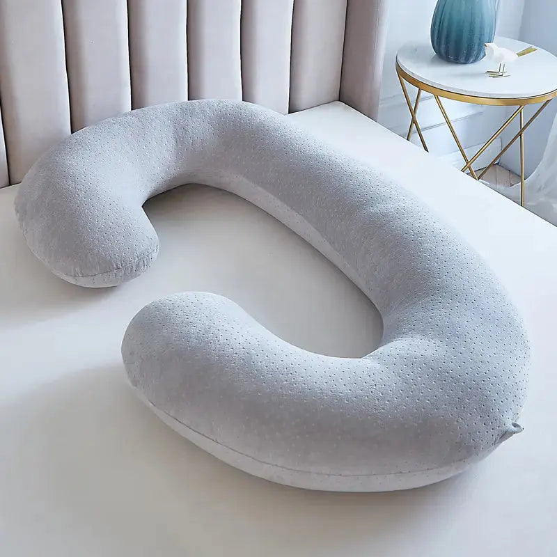 HerPillow C-Shaped Pregnancy Pillow with Waist Support HerPillow.store