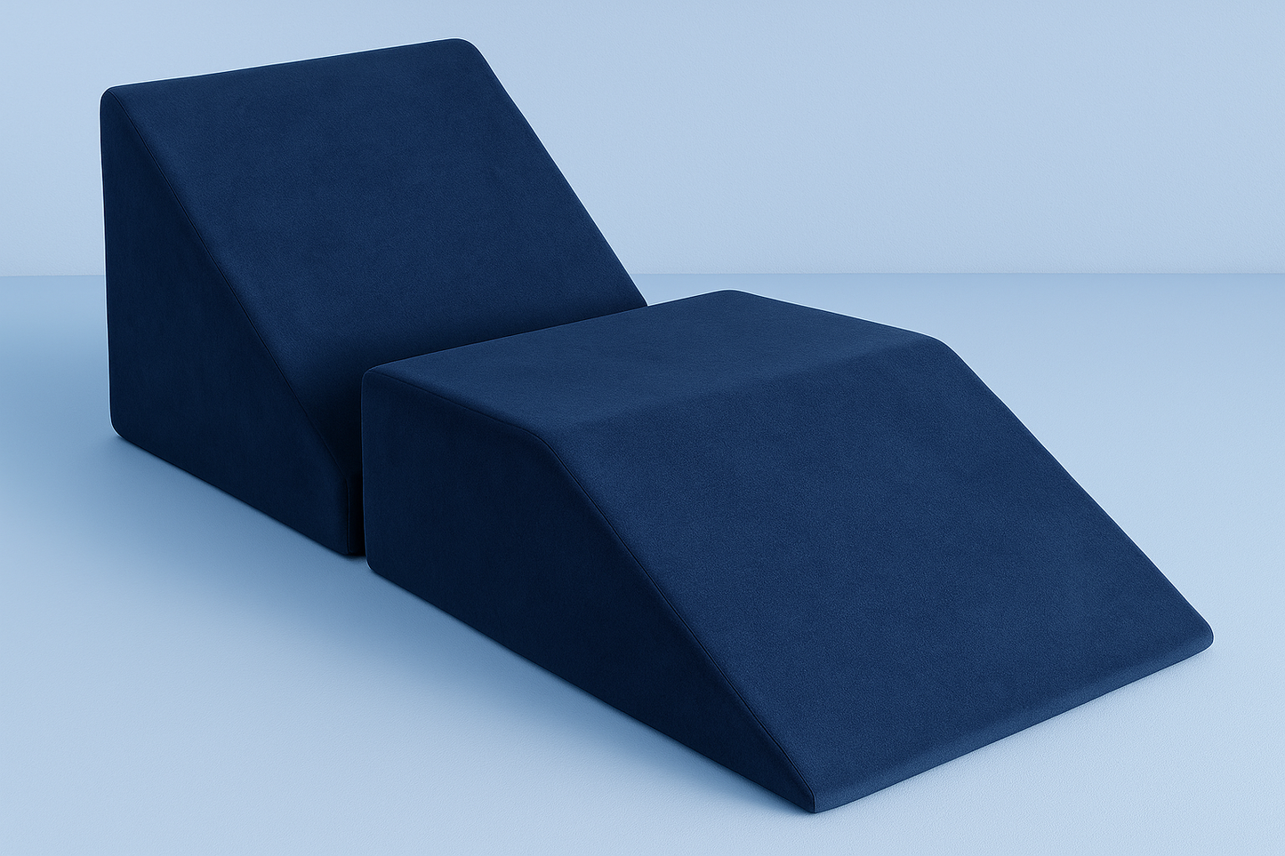 HerPillow 2-Piece Orthopedic Foam Wedge Pillow Set