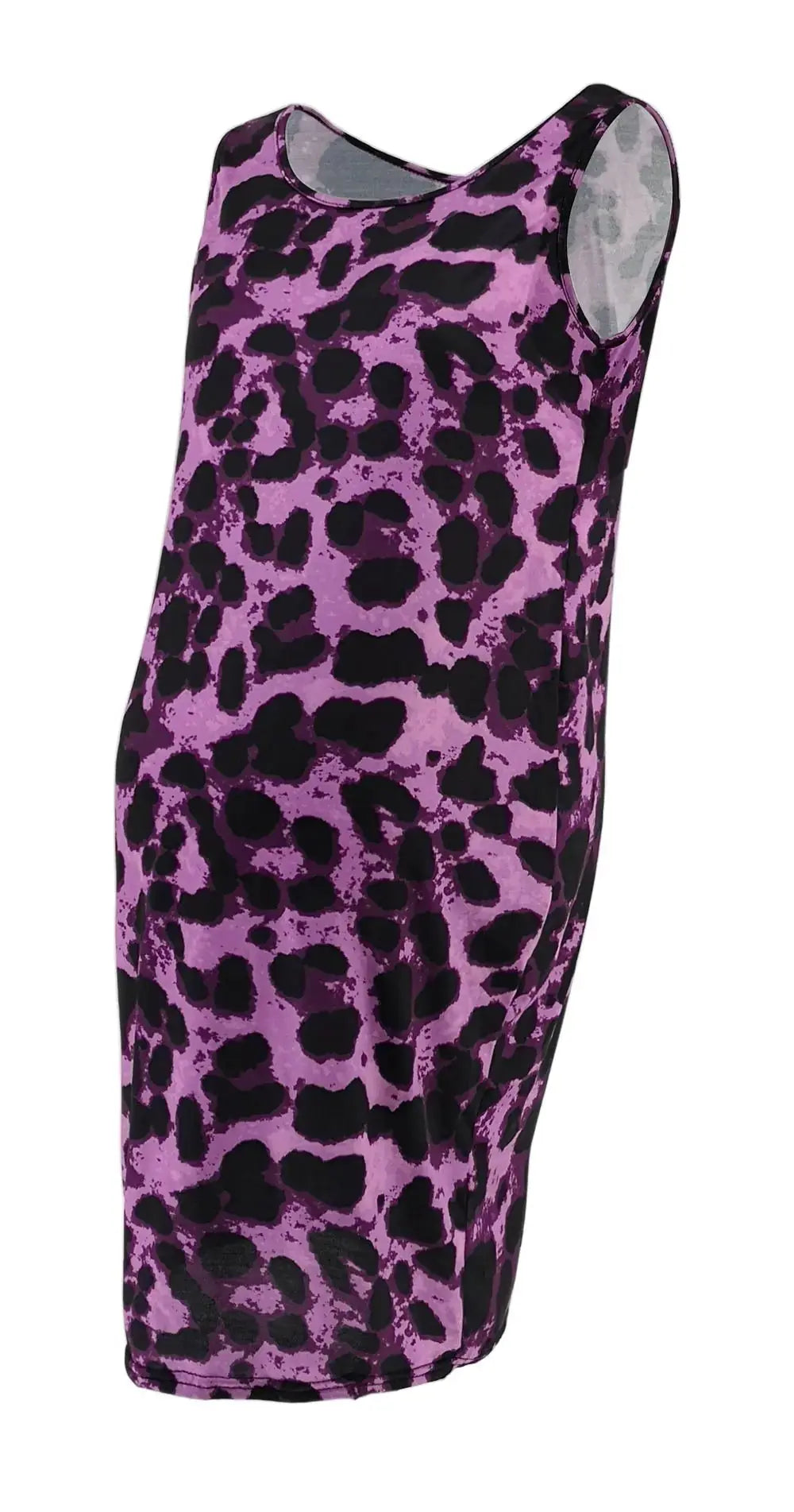 HerPillow Summer Sleeveless Leopard Dress for Pregnant Women HerPillow.store