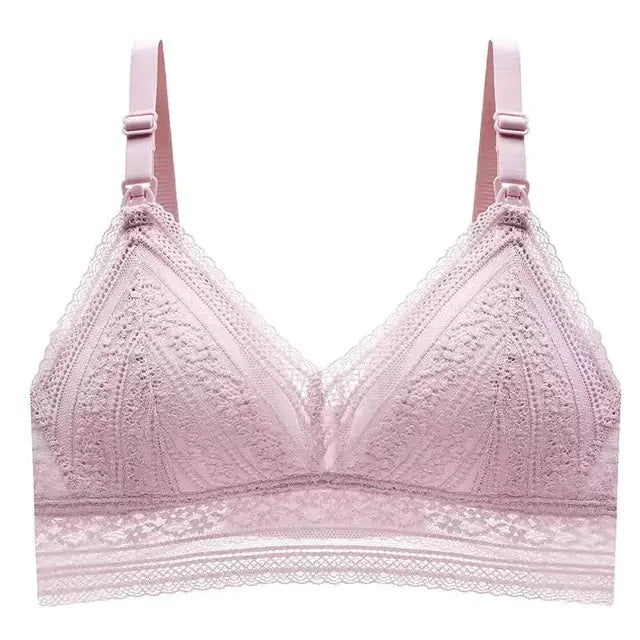 Sexy Lace Nursing Bra for Pregnant Women (Wireless) HerPillow.store