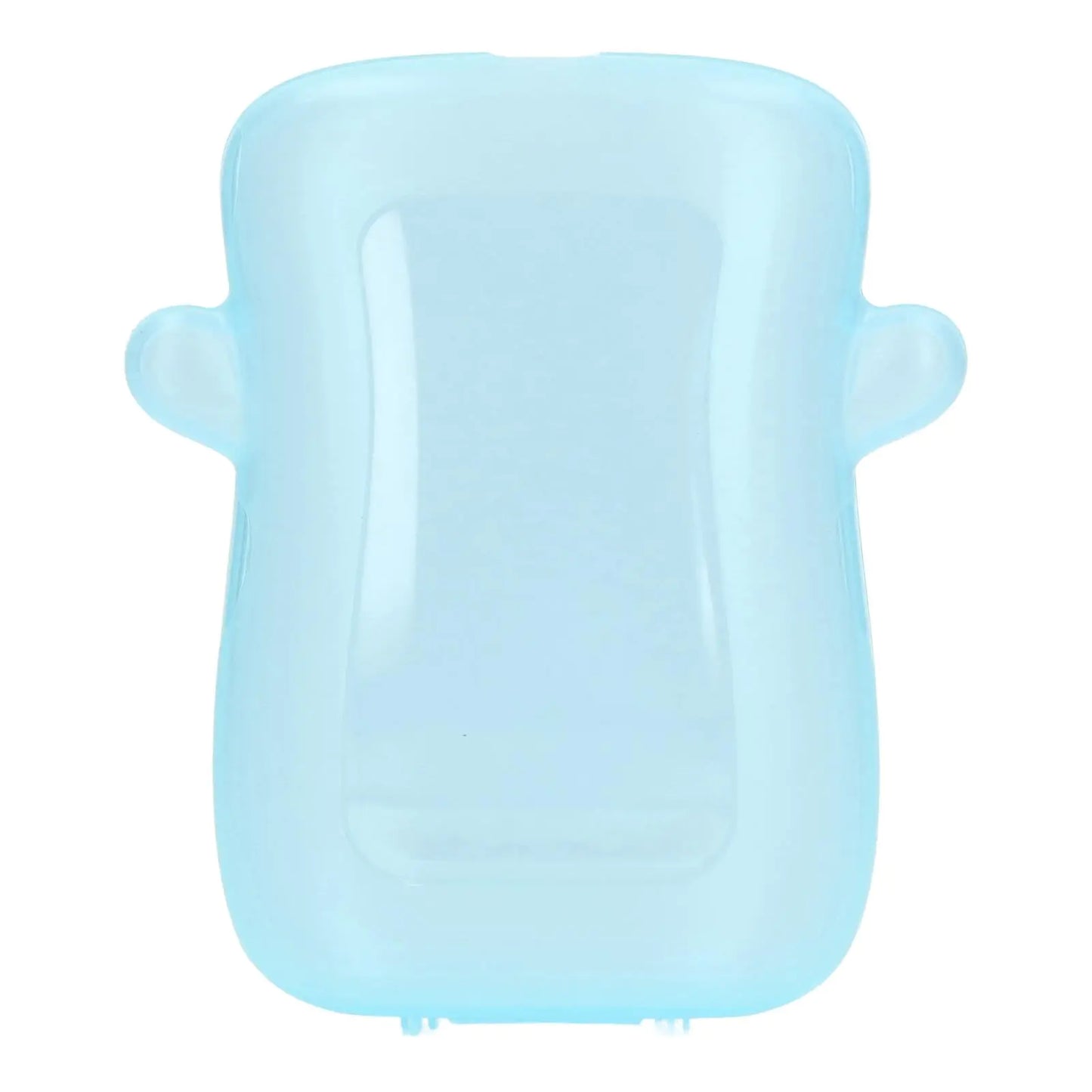 HerPillow Squeeze Proof Baby Food Pouch Holder Prevent Squeeze and Mess Reusable Food Easy to Use for Babies Toddlers Kids (Blue)