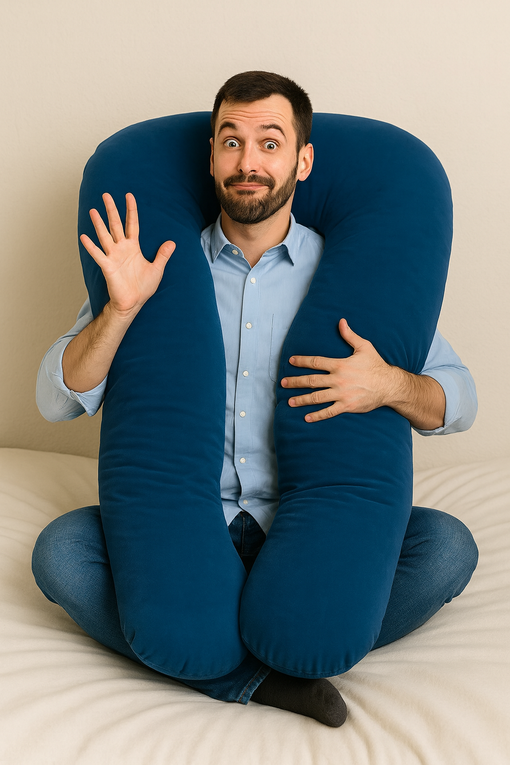 HerPillow® Men's 5-in-1 Body Pillow – Built for Real Comfort