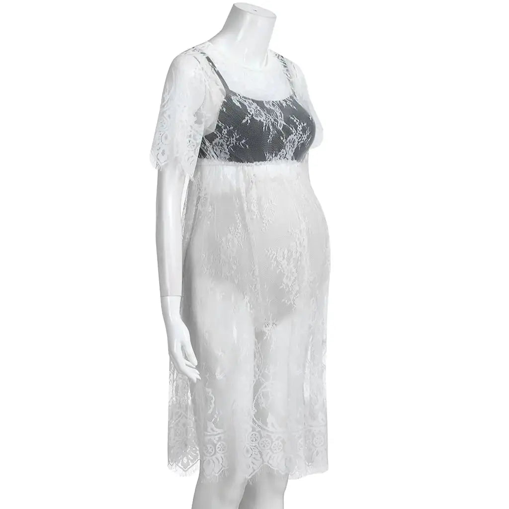 HerPillow Lace Maternity Dress for Pregnancy Photography Props HerPillow.store
