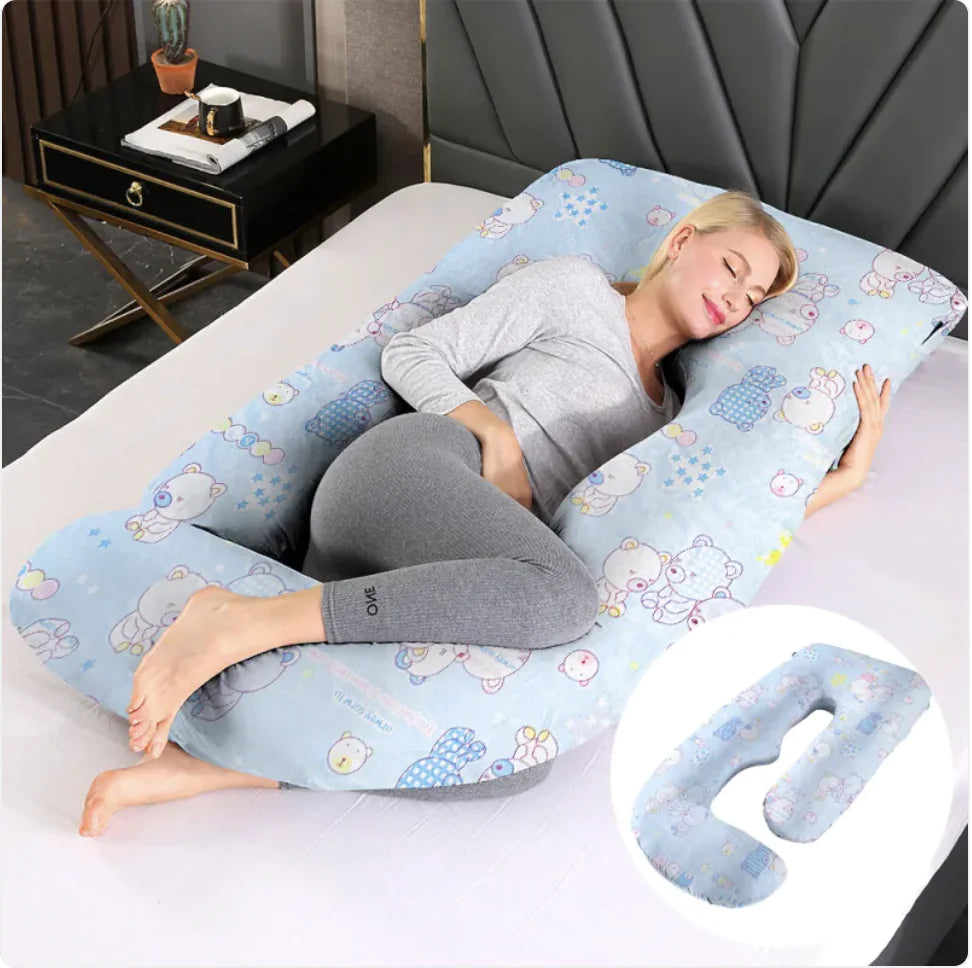Pregnancy Waist Support Pillow for Side Sleeping | Maternity Belly Relief Cushion