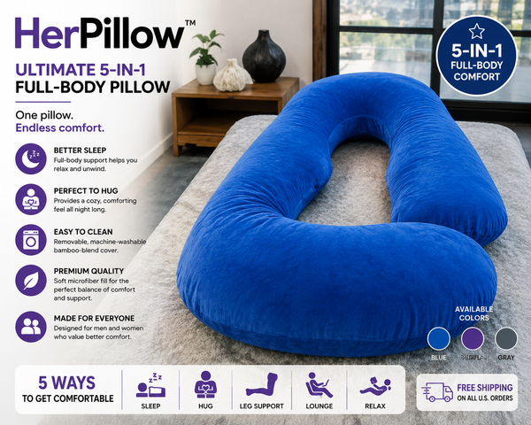 WHY A FULL-BODY PILLOW CAN MAKE YOUR BED MORE COMFORTABLE 💜