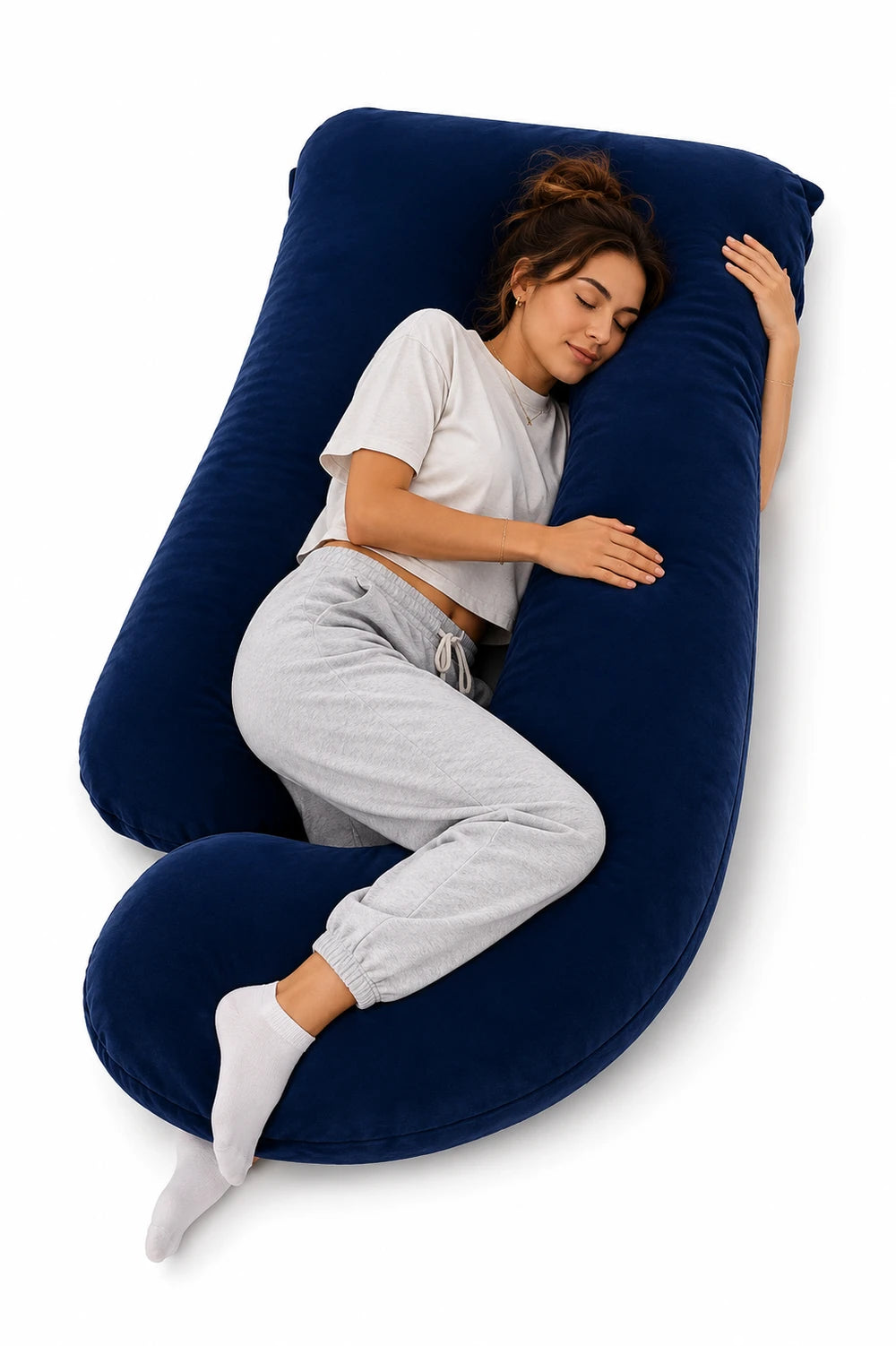 HerPillow Ultimate 5-in-1 Premium Oversized Body Pillow for Women – Full-Body Comfort & Support
