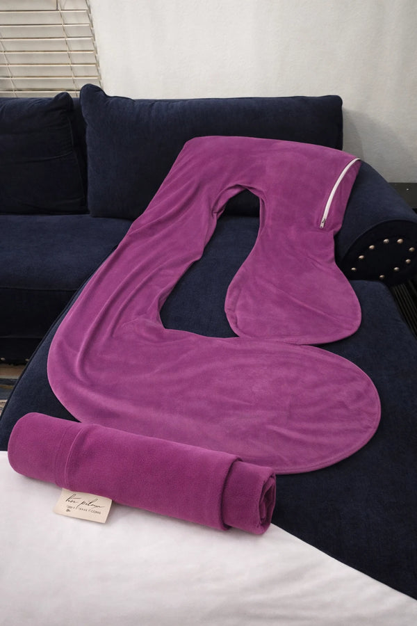 HerPillow Premium Body Pillow Cover – Ultra-Soft Zip Pillowcase • Luxury Comfort