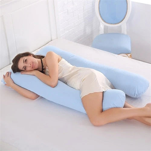 HerPillow Pregnancy Pillow Bedding Full Body Pillow for Pregnant Women Comfortable U-Shape Cushion Long Side Sleeping Support Pillows