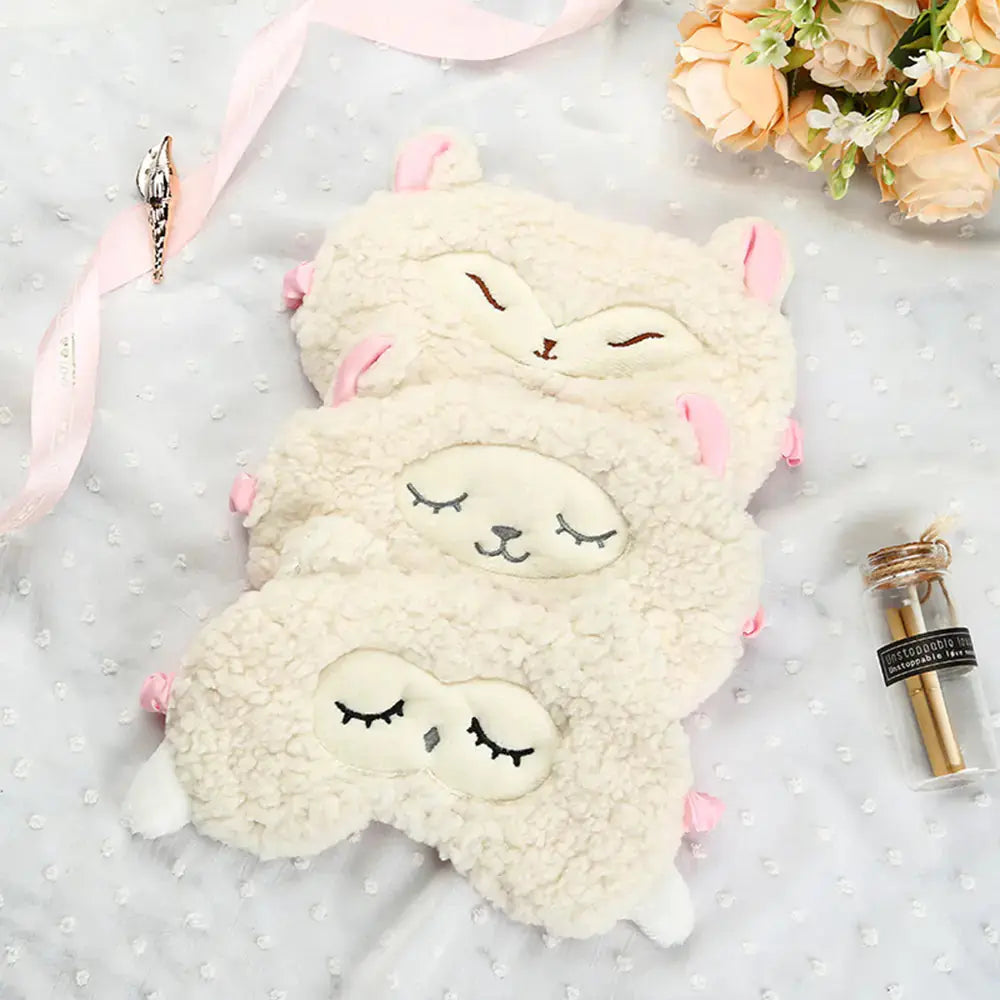 HerPillow Cute Plush Sleeping Sheep Eye Mask for Relaxation HerPillow.store