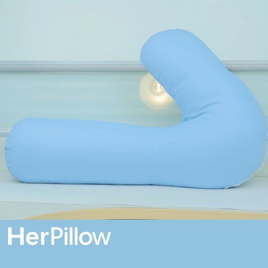 HerPillow® V-Shaped Maternity Waist Pillow – Pregnancy Support for Better Sleep & Comfort