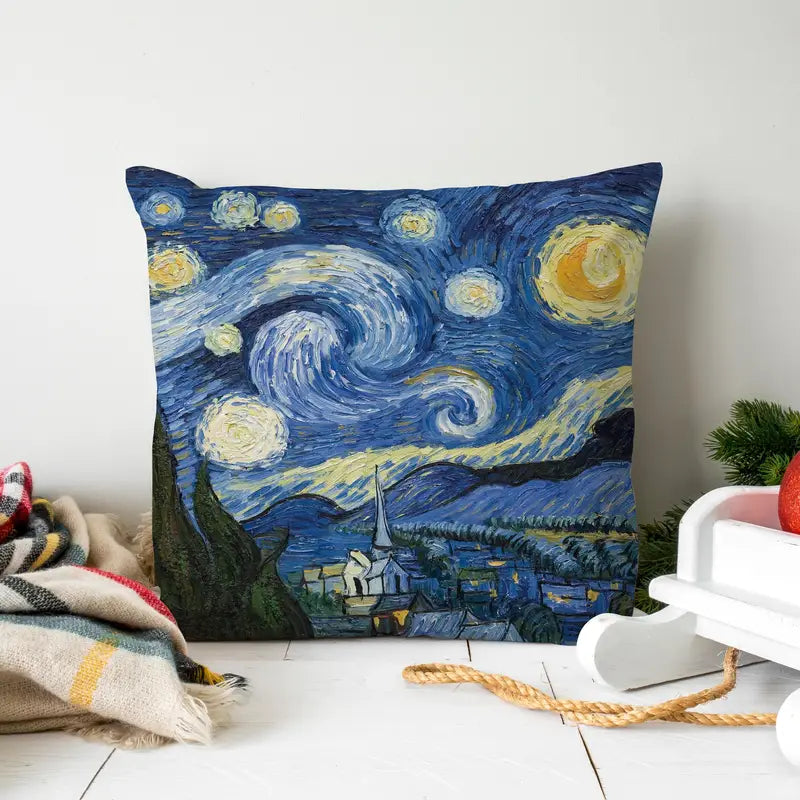 Retro Vintage Oil Painting Pillow Case