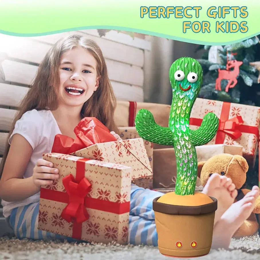 Dancing Cactus Plush Toy Doll Electronic Recording Shake With Song Funny Gift US HerPillow.store