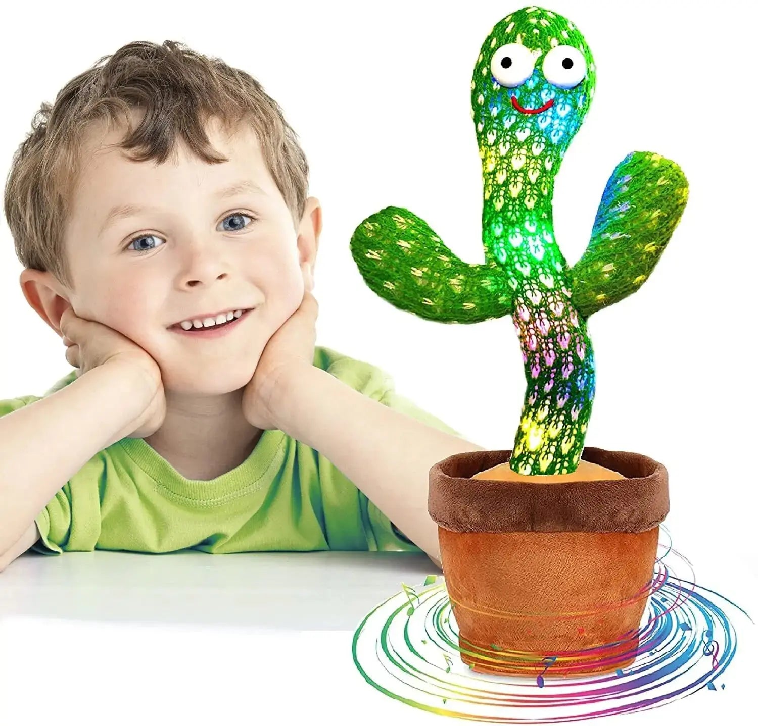 Dancing Cactus Plush Toy Doll Electronic Recording Shake With Song Funny Gift US HerPillow.store