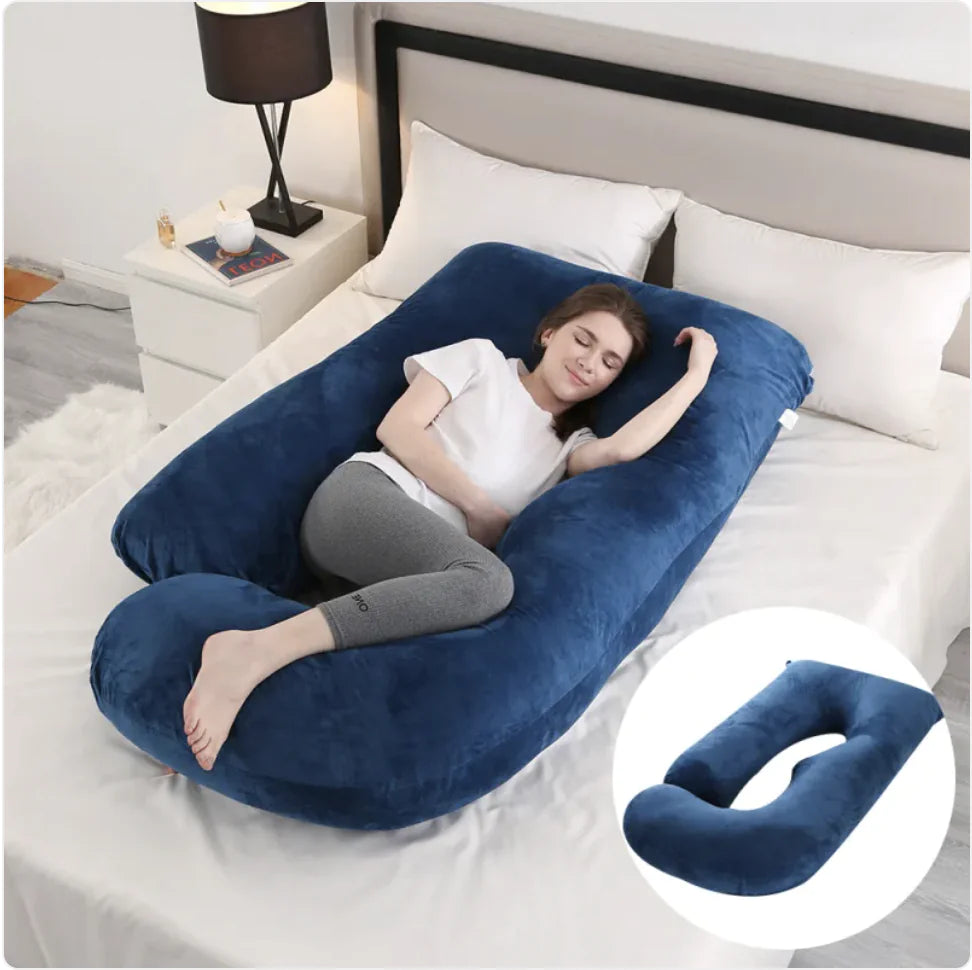 Pregnancy Waist Support Pillow for Side Sleeping | Maternity Belly Relief Cushion
