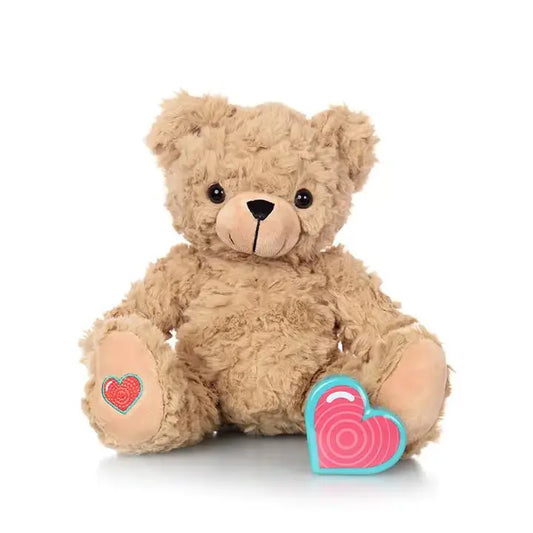 HerPillow Digital Voice Recorder Stuffed Animal Bear w/20 Second Recorder Capture Babys Heartbeat During Pregnancy + Ultrasound for Baby Showers Registry Birthdays New Mom Gift Lil Tan HerPillow.store