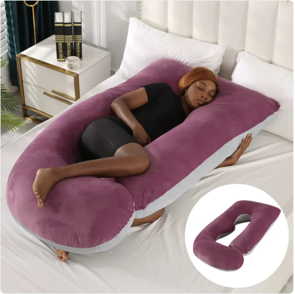 Pregnancy Waist Support Pillow for Side Sleeping | Maternity Belly Relief Cushion