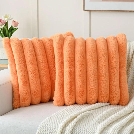 HerPillow Orange Decorative Throw Pillow