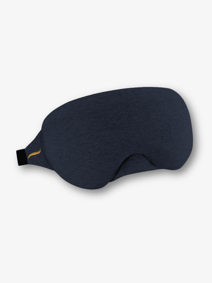 HerPillow Navy blue sleep mask on a light gray background