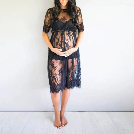 HerPillow Lace Maternity Dress for Pregnancy Photography Props HerPillow.store