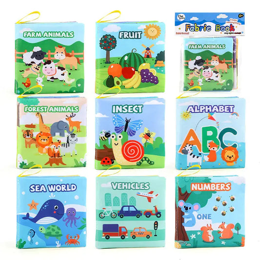 HerPillow 3D Fabric Baby Book - Early Education Toy with Animals HerPillow.store