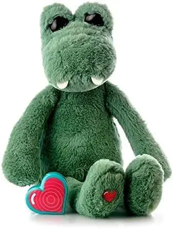 HerPillow Digital Voice Recorder Stuffed Animal w/20 Second Recorder Capture Babys Heartbeat During Pregnancy + Ultrasound for Baby Showers Registry Birthdays New Mom Gift Vintage Crocodile HerPillow.store