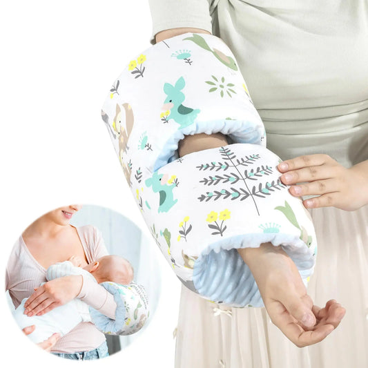 HerPillow Cozy Cradle Arm Pillow for Feeding BabyMiddle Opening Design Arm Breastfeeding Pillow Nursing Pillows for Breastfeeding (Flower & Animal) HerPillow.store