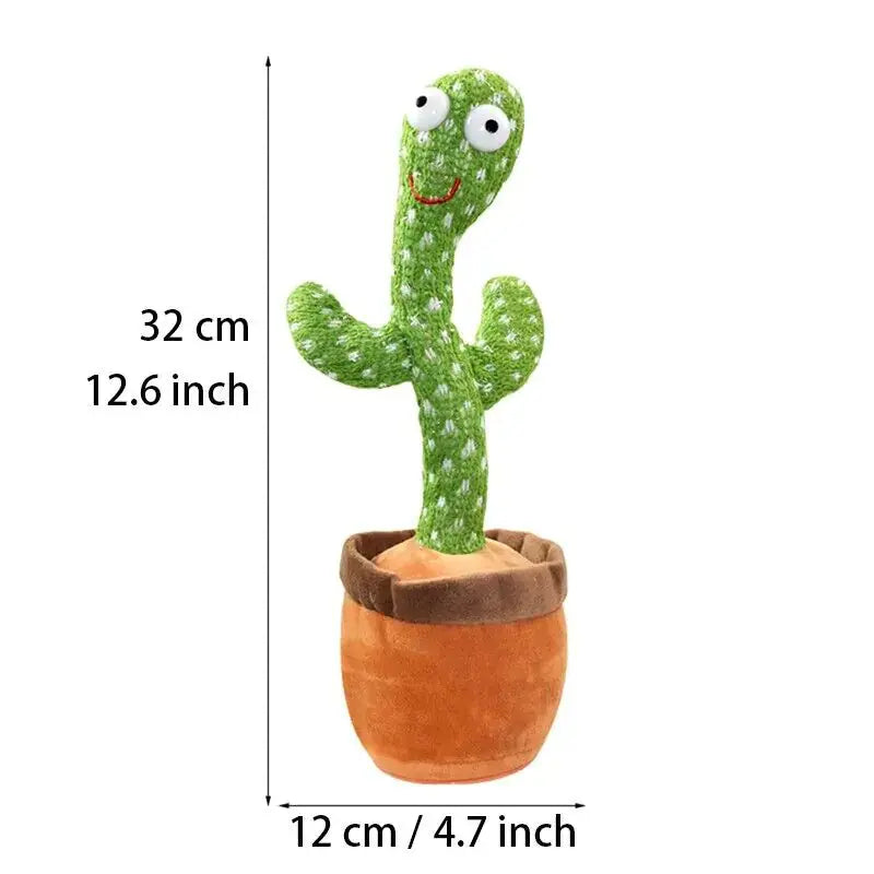 Dancing Cactus Plush Toy Doll Electronic Recording Shake With Song Funny Gift US HerPillow.store