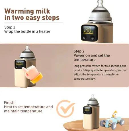 HerPillow Rechargeable Portable Baby Bottle Warmer HerPillow.store